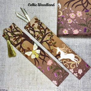 Woodland Bookmark / Handmade Fabric Bookmark