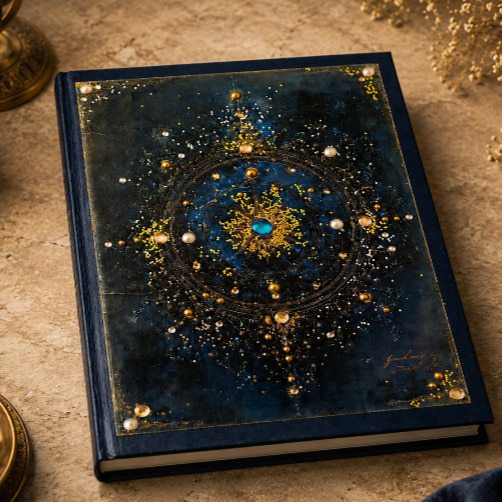 Celestial Vintage Style Embellished A5 Journal - Image 3