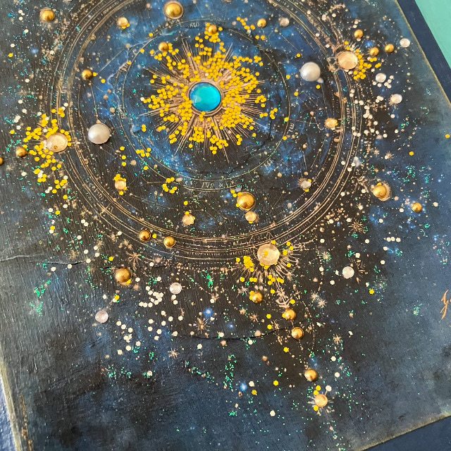 Celestial Vintage Style Embellished A5 Journal - Image 4