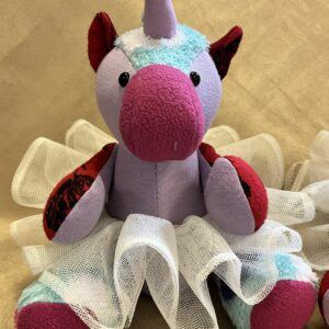 Kelsey Unicorn Memory Bear – Personalized Keepsake with Optional Tutu