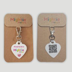 Personalised QR Code Keyrings