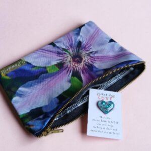 ‘Clematis’ storage pouch. Customised using Dad’s photograph. All proceeds to The Stroke Association