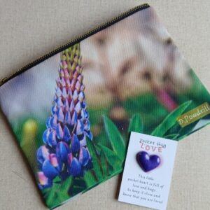 ‘Lupin’ storage pouch. Customised using Dad’s photograph. All proceeds to The Stroke Association