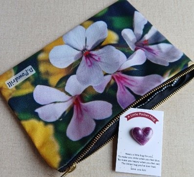 'Geranium' storage pouch. Customised using Dad's photograph. All proceeds to The Stroke Association - Image 2