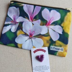 ‘Geranium’ storage pouch. Customised using Dad’s photograph. All proceeds to The Stroke Association