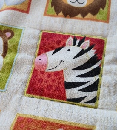Children's patchwork quilt. Approx 41 inches square. All proceeds to The Stroke Association - Image 3