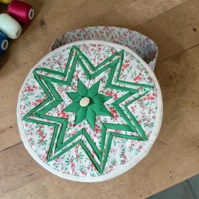 Original keepsake box. Lid created using origami fabric star technique. All proceeds to The Stroke Association - Image 3