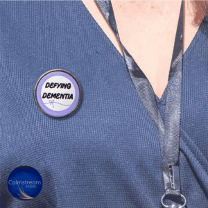 Defying Dementia Pale Purple Awareness Pin Badge – 25 mm Stainless Steel