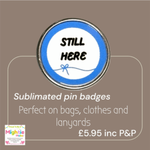 Still Here Survivor Pin Badge – Stainless Steel Resilience Symbol