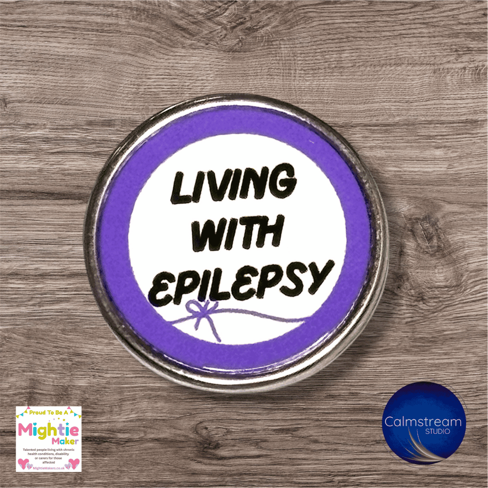 Living With Epilepsy Pin Badge - Purple Awareness - Durable Stainless Steel - Image 4