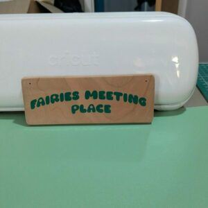 Enchant Your Garden with a Charming Wooden ‘Fairies Meeting Place’ Sign