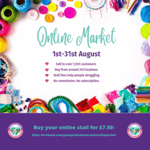 Virtual Kindness Community Market on Facebook Group with over 7000 Customers