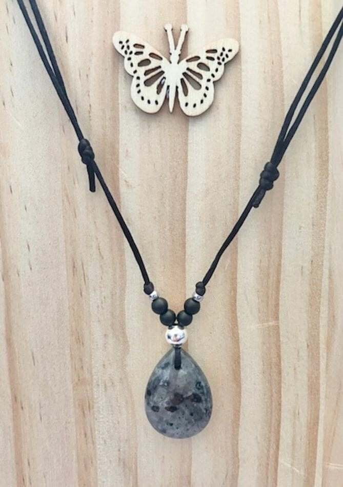 Labradorite Pendant Adjustable Necklace