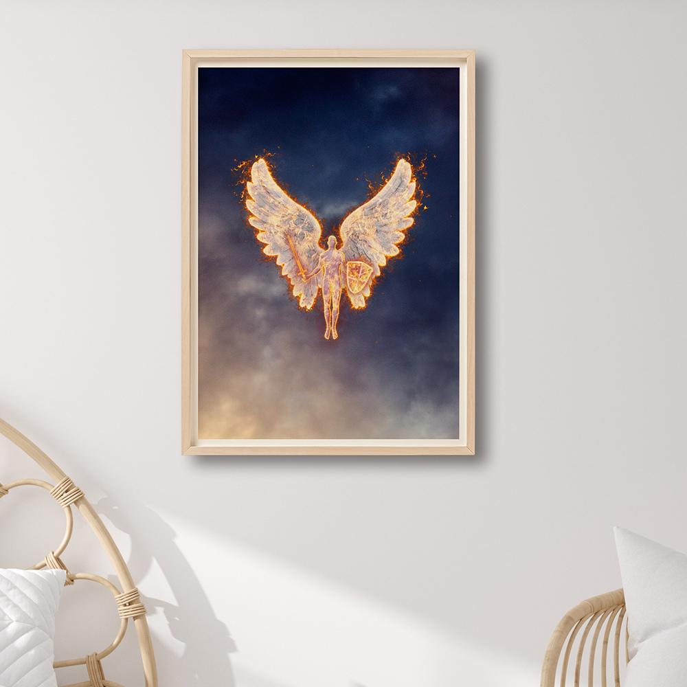 defend and protect male angel boho bedroom