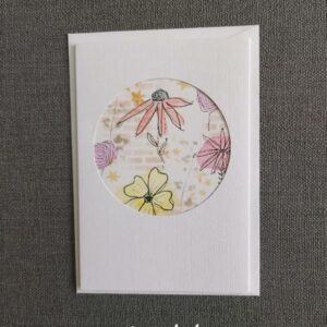 Floral Cut-out – Pack of 3 blank greeting cards with envelopes