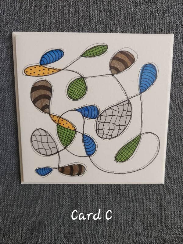 Geometric Shapes - Pack of 3 blank greeting cards with envelopes - Image 4