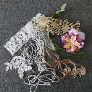 Beginner Junk Journal Starter Pack – A6 (Daisy) handmade journal + Mixed Papers and Ephemera (Contents Vary)