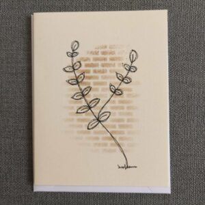 Modern Botanicals – Pack of 3 blank greeting cards with envelopes
