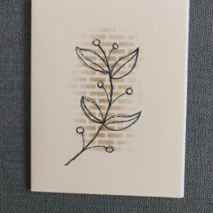 Minimal Botanicals – ‘Wildflower Sprigs’ Pack of 3 blank greeting cards with envelopes