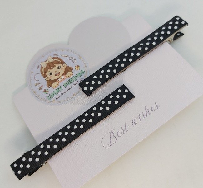 Handmade Fabric Ribbon Hair Clips Set – Patterned Alligator Clips for Hair - Image 5