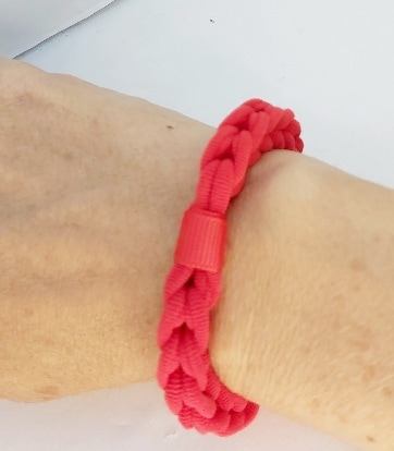 Hand-Braided Colorful Hair Bands Display - Image 4