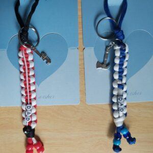 Personalised Handyman “Dad” Paracord Keyring with Mini Tool Charm