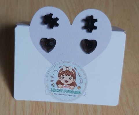 Handmade Resin Earring Stud Packs | Cute Glitter & Multi-Shape Multipacks - Image 3