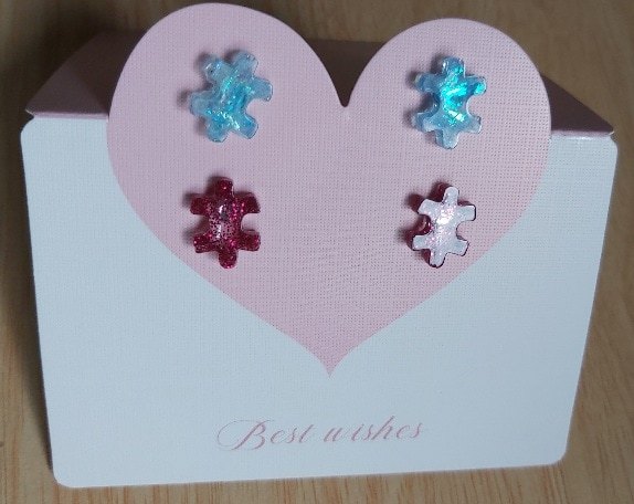 Handmade Resin Earring Stud Packs | Cute Glitter & Multi-Shape Multipacks - Image 8