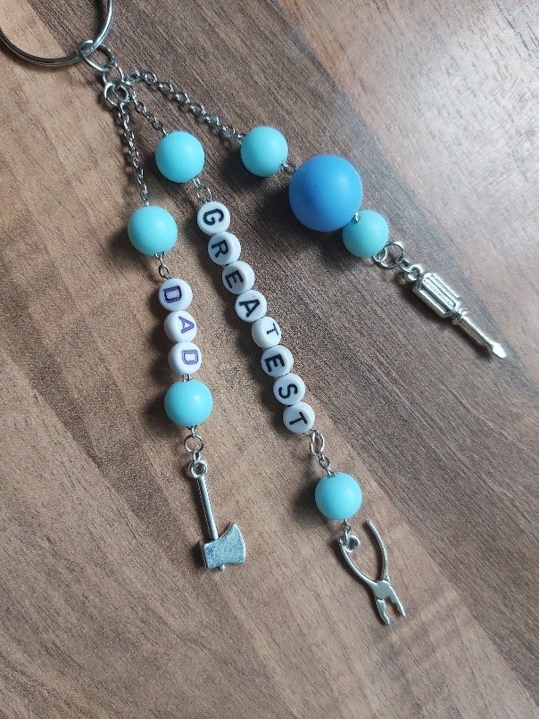 "Greatest Dad" Tools Rearview Mirror Charm & Car Hanging Accessory - Image 2