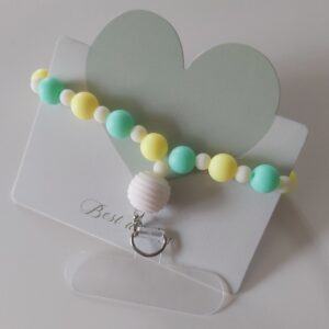 Beaded Mobile Phone Safety Wristlet | Anti-Drop Pastel Charm Strap
