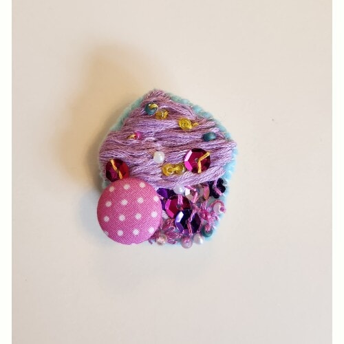 Cupcake Brooches, 2 available to buy, separately - Image 4