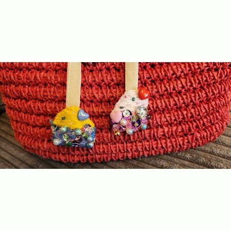 Handmade Cupcake Bag Charms/Keyrings, 4 available to buy, separately - Image 4