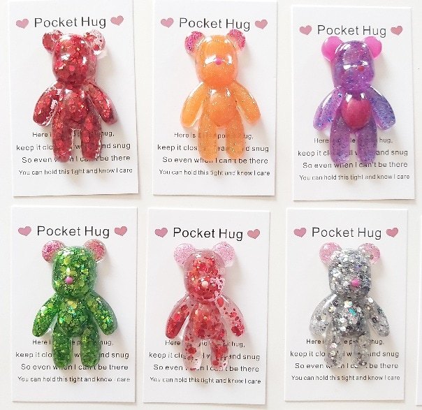 Resin Bear Pocket Hug Token with Poem Card – Thinking of You Gift - Image 3