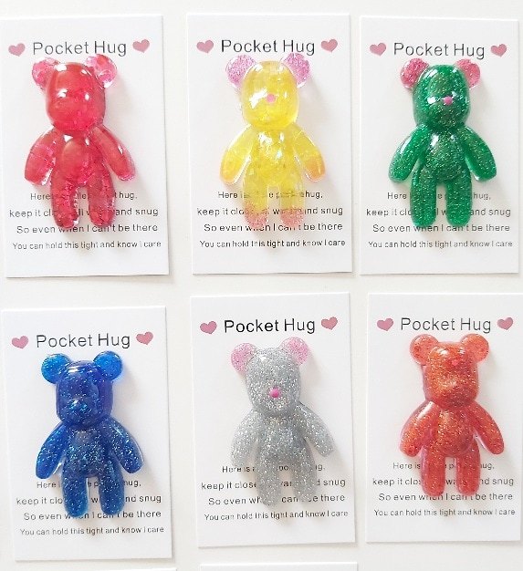 Resin Bear Pocket Hug Token with Poem Card – Thinking of You Gift - Image 4