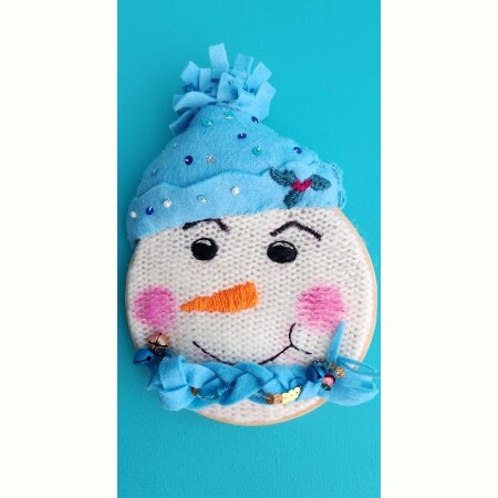 Cute Snowman Wall Decoration, Christmas - Image 2