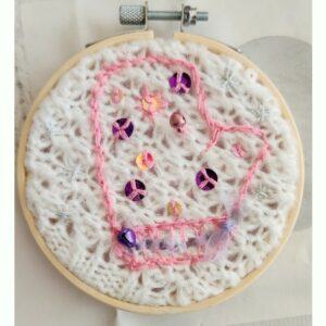 Christmas Mitten Hoop Decoration