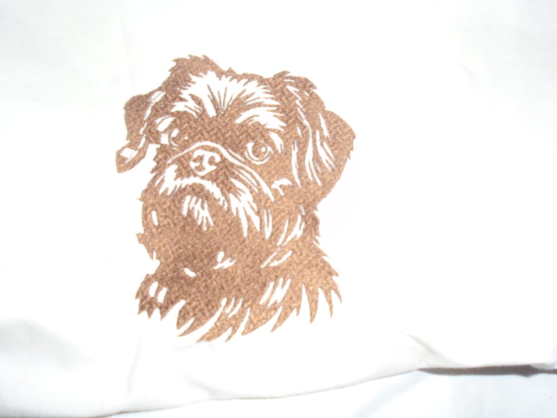 Charming Griffon Bruxellois Tote Bag and Cushion - Image 2