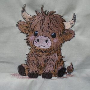 Stunning Highland Cow Art: Captivating Finished Piece