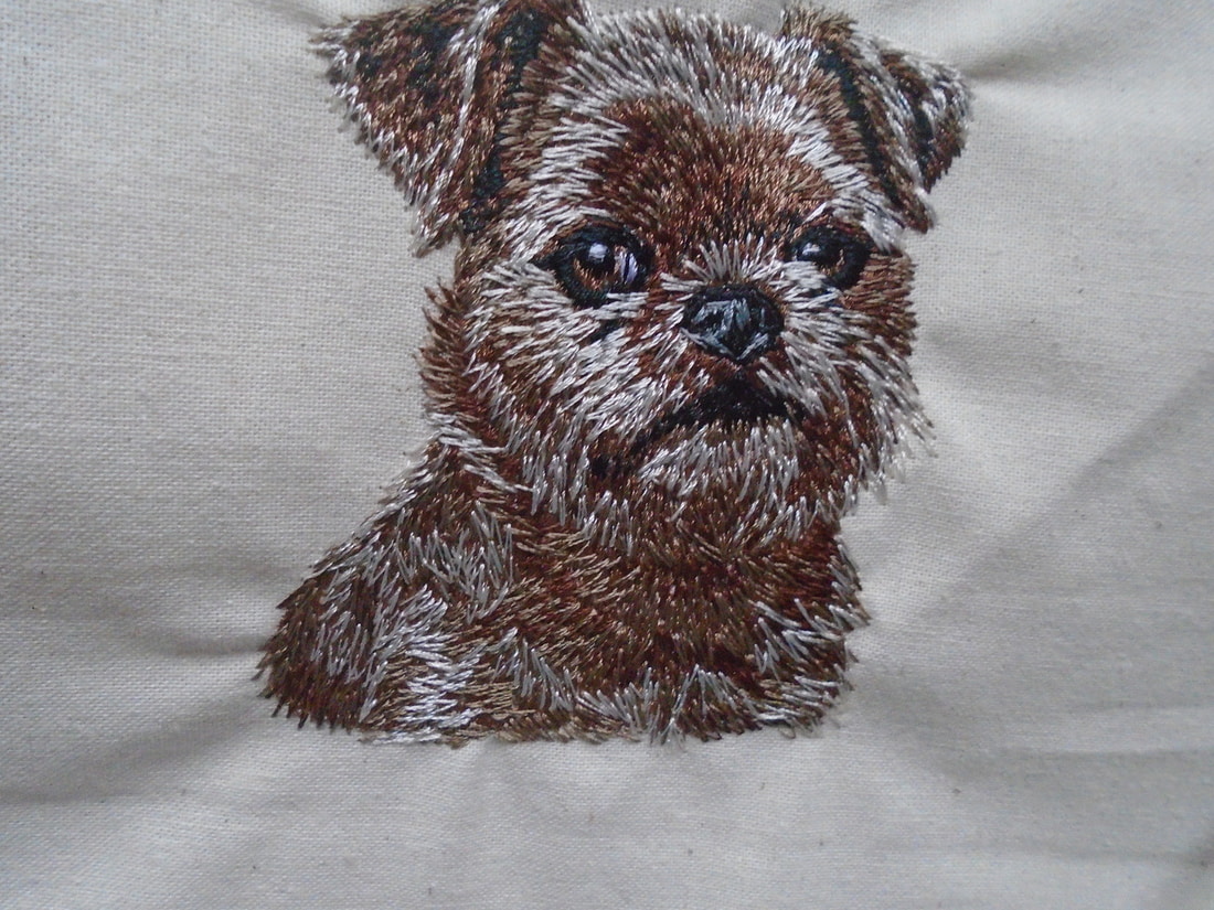 Charming Griffon Bruxellois Tote Bag and Cushion
