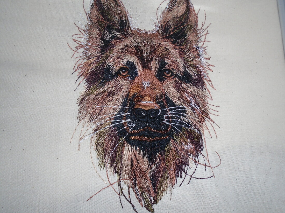 Alsatian Dog Print Cushion Cover or Tote Bag - Perfect Gift for Dog Lovers