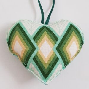 Double-Sided Bunny Hanging Heart Decoration - Handmade Gift