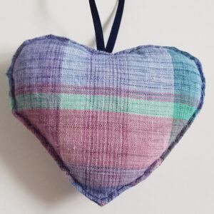 Double-Sided Bunny Hanging Heart Decoration - Handmade Gift