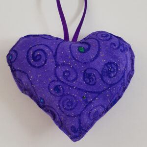 Double-Sided Cat Hanging Heart Decoration - Handmade Gift