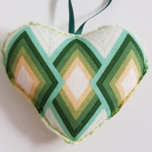 Double-Sided Owl Hanging Heart Decoration - Handmade Gift