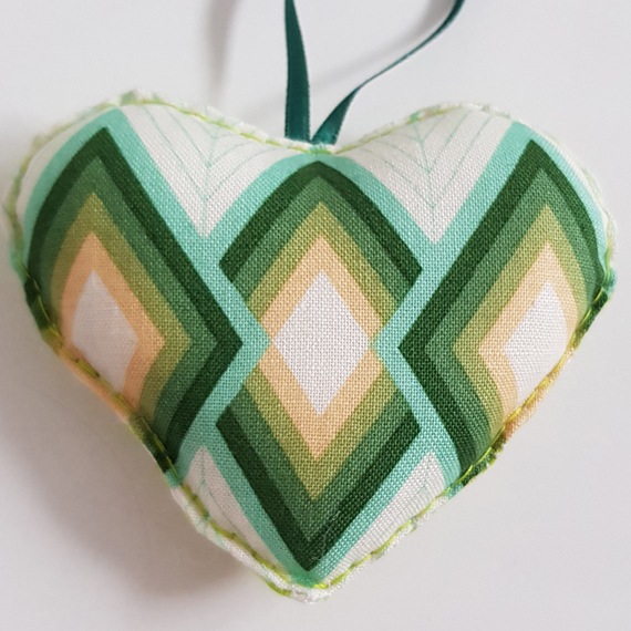 Double-Sided Owl Hanging Heart Decoration - Handmade Gift