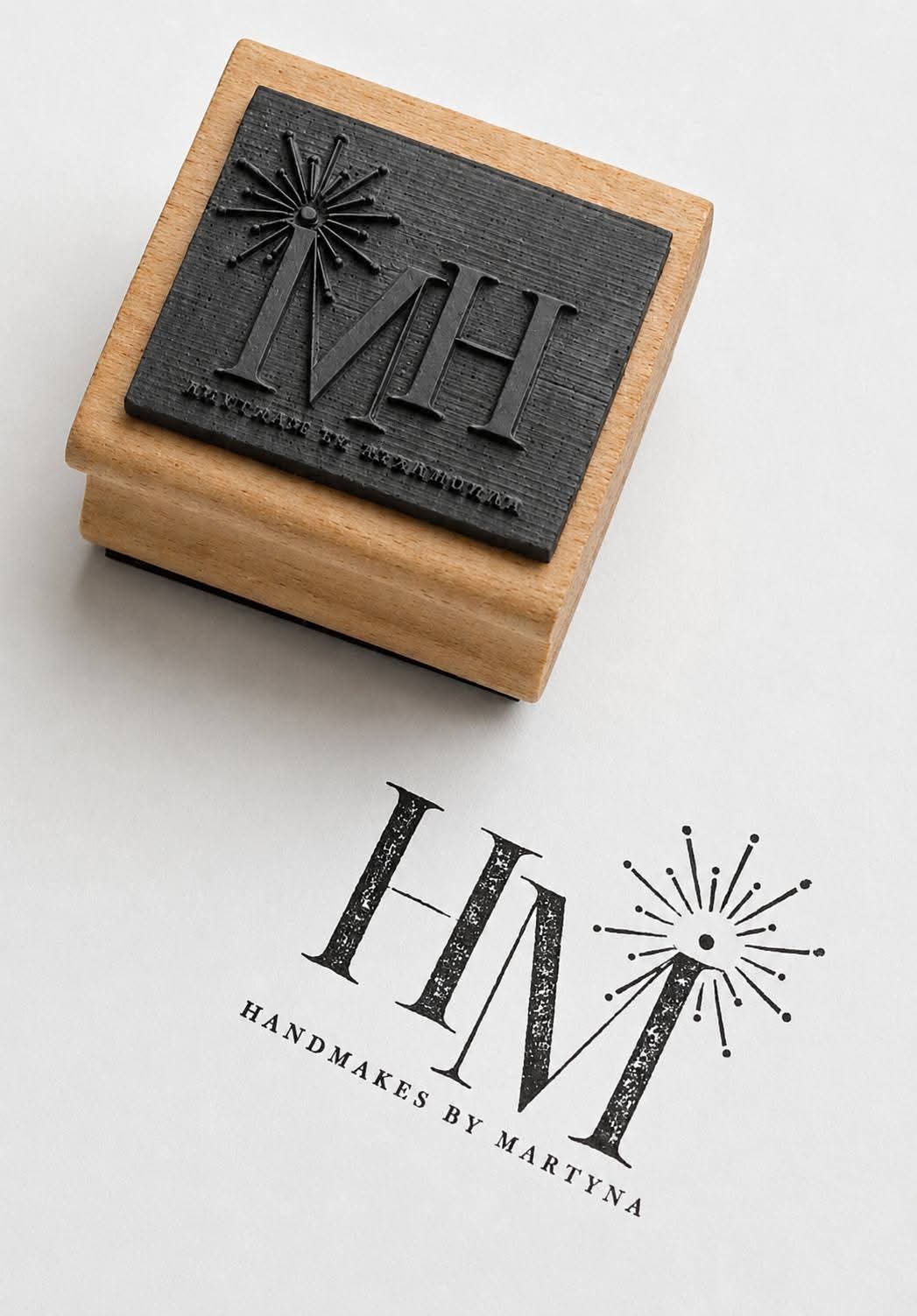 Custom Logo Stamp | Personalized Business Stamp | Handmade Branding Stamp | Custom Rubber Stamp for Packaging, Cards & Small Business