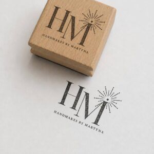 Custom Logo Stamp | Personalized Business Stamp | Handmade Branding Stamp | Custom Rubber Stamp for Packaging, Cards & Small Business