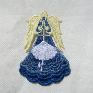 Elegant blue Lace Baptism Angel – Perfect for Cherished Ceremonies