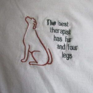 Yin & Yang Cat and Dog Cancer Awareness for sew on Tee shirt & Bags sew them on. price is this for one deal can be made