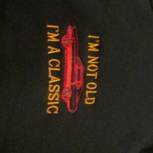 Customizable Saying for a Tee Shirt, Sweatshirt, and Cushion Cover the saying in Various Colours